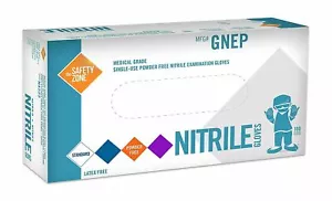 The Safety Zone Nitrile Gloves 1,000 gloves (10 Boxes of 100 gloves) Latex Free - Picture 1 of 7