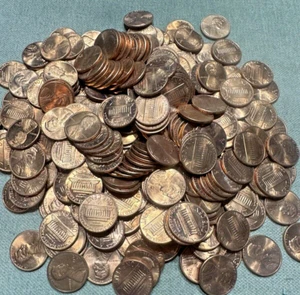 1982 D Zinc Small Date Lincoln Cent Roll SD Zinc from U.S Mint Bag MS BU RED - Picture 1 of 3