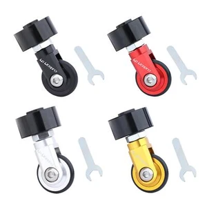 360° Rotation Folding Bike Easywheel Roller Casters Wheels 33.9mm Seatpost - Picture 1 of 22