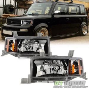 Black 2004 2005 2006 Scion xB Headlights Replacement Left+Right 04-06 Headlamps - Picture 1 of 4