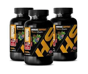 Pure Strength - IMMUNE SUPPORT - Strength Vitality 3 Bottles 180 Capsules - Picture 1 of 11