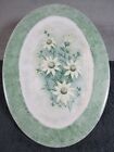 Lovely Vintage Hand Painted Floral Oval Serving Plate Carmel Creighton Australia