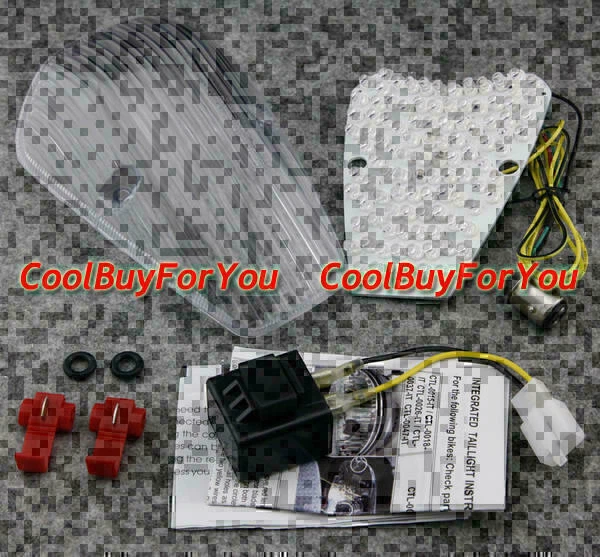 LED Turn Signals Tail Light Lamp For Honda VTX1300/VTX180 CUSTOM 2002 Clear - Image 1 of 1