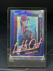 2020-21 Panini Donruss Optic Lights Out Blue Pulsar Prizm Anthony Davis #14 - Picture 1 of 2
