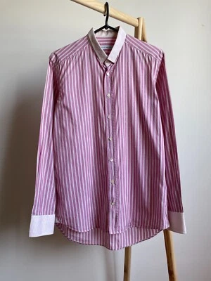 Etro Striped Pink Shirt Size 39 - Image 1 of 4