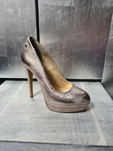 Nobles bombas BLINK talla 37 tacones altos bombas de plataforma oro rosa oro efecto metálico 216 - Imagen 1 de 10