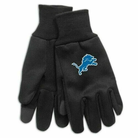 Detroit Lions Technology Gloves NFL Football Touch Screen Texting Sports Fan Cover