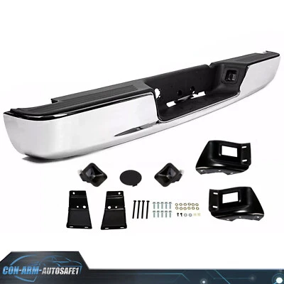 For Dodge RAM 1500 2500 03-09 Chrome Step Bumper Assembly w/ License Plate Light - Imagem 1 de 4