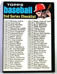 1971 Topps #123 2nd Series Checklist...Baseball Card - EX+ - Picture 1 of 2