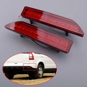 2pcs Fit For Honda CRV 2007-2009 Reflector Brake Light DRL Lamp LED Rear Bumper - Picture 1 of 8