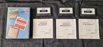 Leisure Genius Presents Cluedo, Monopoly & Scrabble, Commodore 64, Vintage 1986 - Image 1 of 4