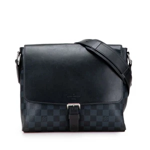 Louis Vuitton Newport Messenger Bag Damier Cobalt Blue PVC Leather W27xH24.5cm - Picture 1 of 9
