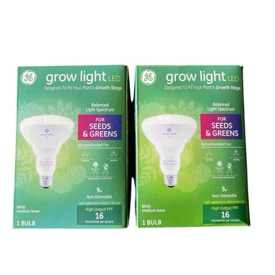 Светодиодная лампа GE Grow для семян и зелени BR30 среднее основание 9 Вт (2) - Изображение 1 из 4