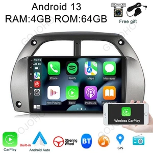 Apple CarPlay For Toyota RAV4 2001-2006 Car Stereo Radio Android 13.0 GPS WIFI - Picture 1 of 20