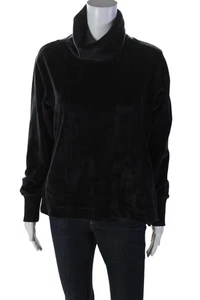 Athleta Womens Turtleneck Long Sleeve Thick Knit Sweater Black Medium - Picture 1 of 6