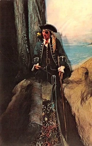 LONG JOHN SILVER San Francisco, CA WAX MUSEUM Pirat c1960s Vintage Postcard - Bild 1 von 1