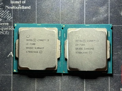 Lote de Procesador Intel (2) Core i3-7100 SR35C 3,90 GHz LGA 1151 Socket H4 de Escritorio Foto 1 de 3
