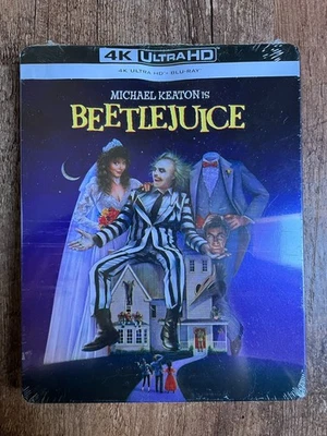 *DING* Beetlejuice w. Steelbook (4K UHD + Blu-ray, 1988, EU Import, Region Free) Foto 1 de 4