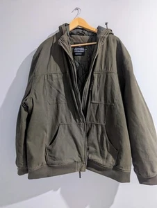 Ringers Western Kalgoorlie Mens Long Canvas Jack Colour Olive Size 4XL - Picture 1 of 3