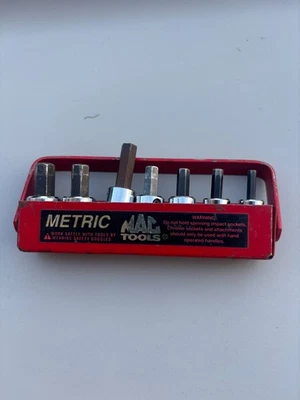 Juego de enchufes Allen hexagonales métricos MAC Tools XDS XT34Y 4-10 mm 3/8" unidad 7 piezas EE. UU. Foto 1 de 4