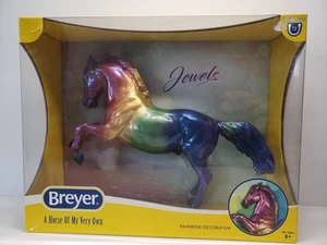 Breyer Jewels #1866 Glossy Rainbow Fall Decorator 2022 Fighting Stallion - Picture 1 of 3