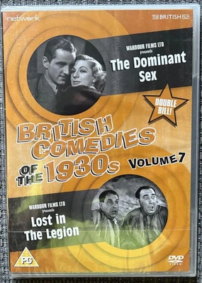 BRITISH COMEDIES OF THE 1930'S DVD - THE DOMINANT SEX - LOST IN THE LEGION - NEW - Image 1 of 2