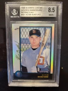 1998 Bowman Chrome GOLDEN ANNIVERSARY REFRACTORS /5 SSP Kevin Burford BGS 8.5 !! - Picture 1 of 3