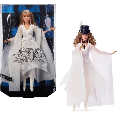 MATTEL Barbie Stevie Nicks Bella Donna Collector Doll White Dress IN HAND