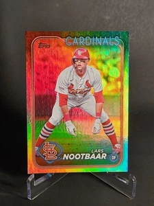 2024 Topps Series 1 Lars Nootbaar Rainbow Foil #18 St Louis Cardinals - Picture 1 of 2