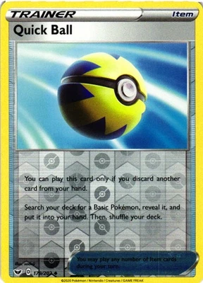 Quick Ball Uncommon SWSH01: Sword & Shield Base Set 179/202 LP - Image 1 of 2