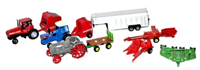 Ertl 1/64 Scale Diecast Tractors Farm Implements Lot Of 10 International Deere - Image 1 of 4