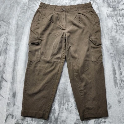 Pantalón cargo recto Taylor cintura extra alta marrón XL Old Navy para mujer Foto 1 de 4