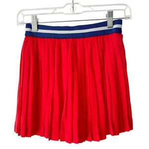 Someone 100% Awesome Red Pleated Pull On Lined Preppy Tennis Skirt Girls 10Y NEW - Picture 1 of 6