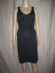 New EXPRESS Sexy Black sleeveless Ruched bodycon dress Women's 4 cut out back