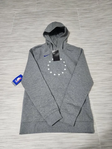 NWT Nike Philadelphia 76ers Gray NBA Hoodie Sweatshirt Youth XL 18-20 Cover