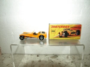 Matchbox Superfast Lesney #MB60-B Lotus Super Seven w/ type "D" Box 1971 - Picture 1 of 6