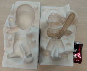 Atlantic A1801 11,5" Baseball Smiley Slip Casting Stampo Ceramica 1985 - Foto 1 di 3