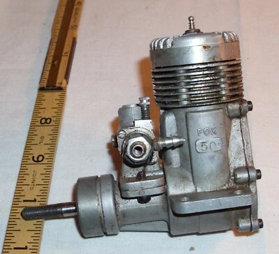 FOX 50 RC ENGINE FOR GAS AIRPLANE OR TETHER CAR - Image 1 of 3
