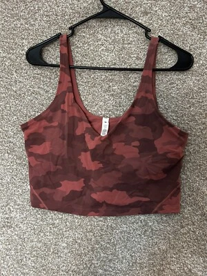 Camiseta sin mangas Lululemon Align 365 Heritage camuflaje Brier rosa talla 14 Foto 1 de 4