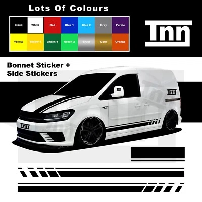 Side Stripe Stickers Decal Vinyl For VW Volkswagen Caddy Sticker Camper Van