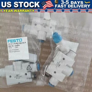 New Festo VN-10-L-T4-PQ2-VQ2-O1-P 536806 Vacuum generator - Picture 1 of 3