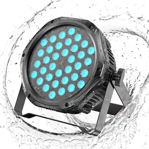 4 PIEZAS 360W IP65 Impermeable RGB Par Luz DMX Escenario DJ Fiesta Club Iluminación Exterior - Imagen 1 de 16
