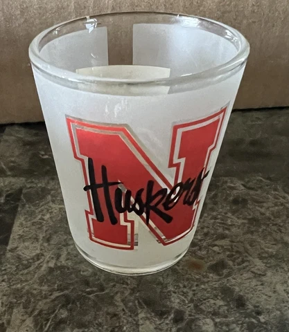 Nebraska Football Huskers Frosted Shot Glass Cover