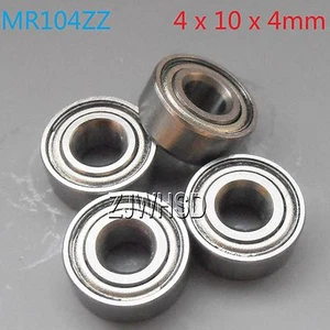 4pcs MR104zz Sealed Bearing 4 x 10 x 4 mm for TAMIYA TRAXXAS ALIGN RC Hobby DIY - Picture 1 of 1
