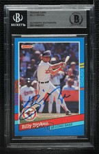 1991 Donruss Billy Ripken #167 BAS Certified BGS Encased Auto