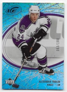 05/06 UPPER DECK ICE RAINBOW PARALLEL #46 Alexander Frolov #3/100