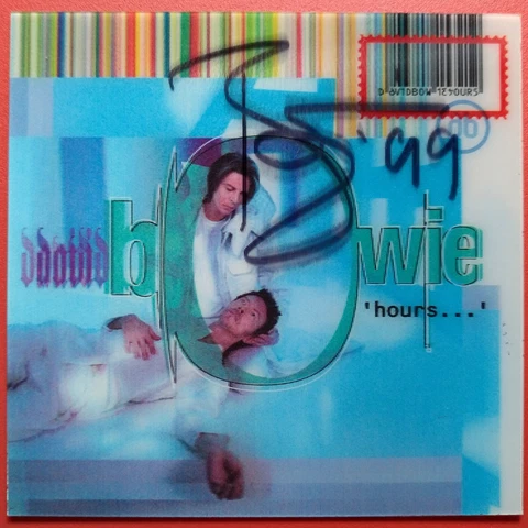 David Bowie Hours autograph signed cover CD 1999 Cover