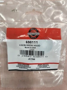 Briggs & Stratton Knob-Snow Hood Part # BR-698111 - Picture 1 of 3