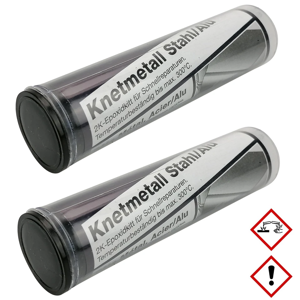 2 x Kaltmetall / Metallreparatur / Knetmetall 2K Epoxid 56g Förch