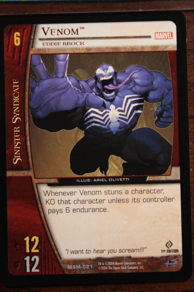 VS System: "Venom - Eddie Brock" MSM-021 - Image 1 of 1